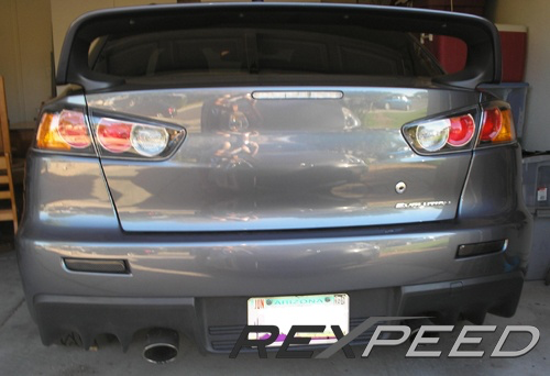 Rexpeed Carbon Rear Bumper Inserts (Evo X) - JD Customs U.S.A