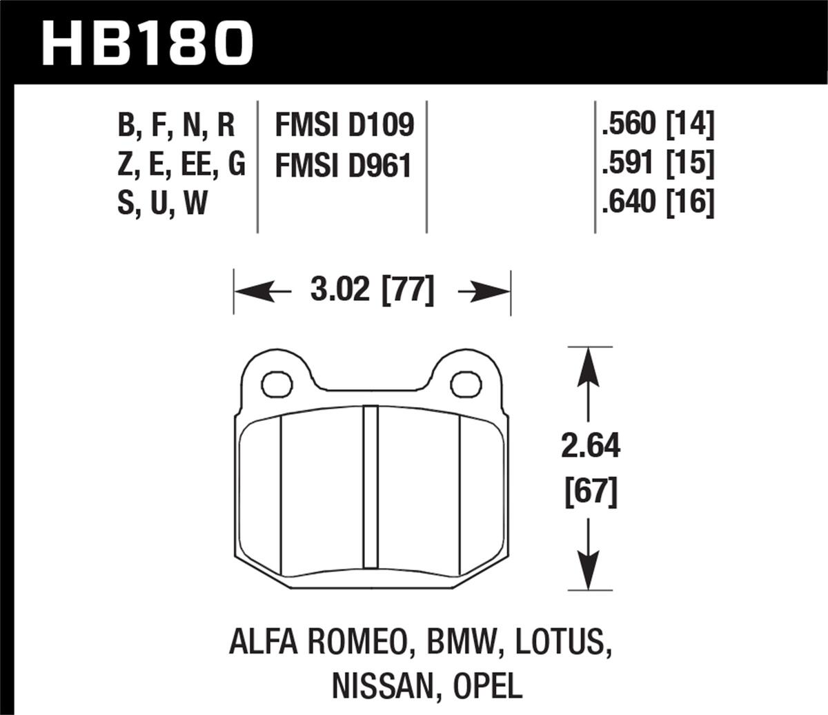 Hawk Ceramic Brake Pads (Evo 8/9/X/STi | Multiple Fitments) - JD Customs U.S.A