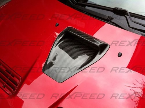 Rexpeed CW-Style Carbon Fiber Hood Scoop (Evo X) - JD Customs U.S.A