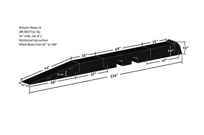 Race Ramps | 16" Restyler Ramp Assembly | Set of 2 - JD Customs U.S.A