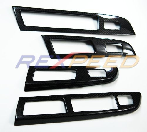 Rexpeed OE Style Dry Carbon Window Switch Panel Cover Trim (15-17 WRX/STI)