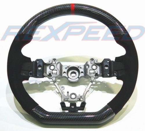 Rexpeed Carbon Fiber & Alcantara Steering Wheel (15-20 WRX/STI)