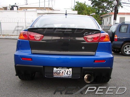 Rexpeed Carbon Fiber Rear Corner Extensions (Evo X) - JD Customs U.S.A