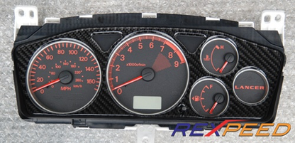 Rexpeed CT9A Carbon Fiber Gauge Cluster-High Gloss Evo (7/8/9) - JD Customs U.S.A