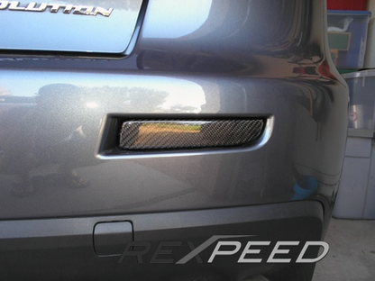 Rexpeed Carbon Rear Bumper Inserts (Evo X) - JD Customs U.S.A