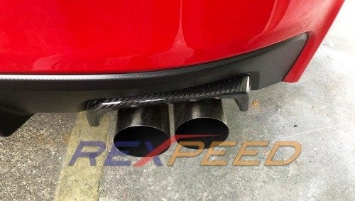 Rexpeed Dry Carbon Rear Bumper Heat Shields (15-20 WRX/STI)