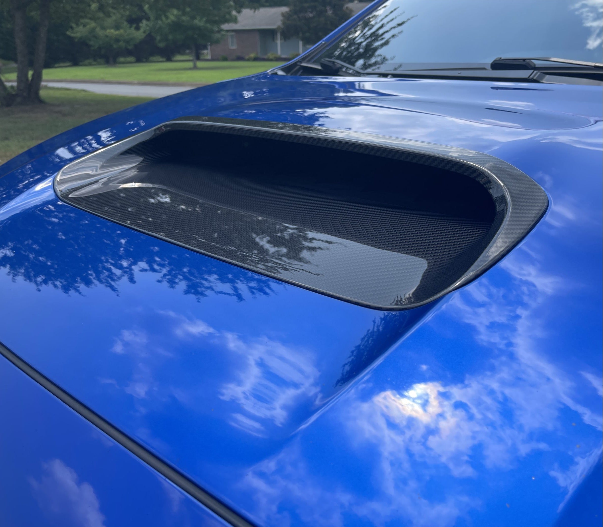 OLM LE Dry Carbon Fiber Hood Scoop Cover (15+ Subaru WRX/ STI)