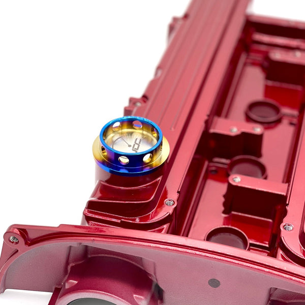 JDC Titanium V1 Oil Cap | Mitsubishi Evo 1-9/DSM | JD Customs U.S.A
