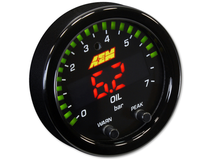 AEM X-Series Oil/Fuel Pressure Gauge - JD Customs U.S.A