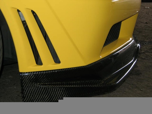 Rexpeed V-Style Carbon Fiber Front Splitter (Evo 7) - JD Customs U.S.A