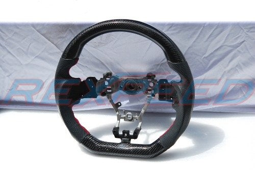 Rexpeed Carbon Fiber & Leather Steering Wheel (15-20 WRX/STI)