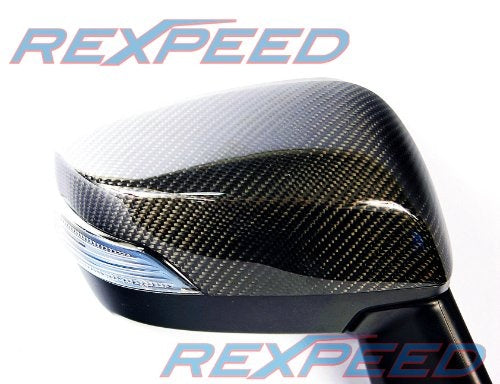 Rexpeed Carbon Fiber Mirror Covers Full Replacements (15-20 WRX/STI)