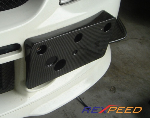 Rexpeed Carbon Fiber Plate Bracket (Evo 9) - JD Customs U.S.A