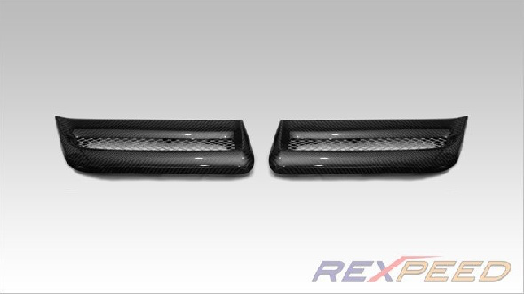 Rexpeed Twin Carbon Hood Vents (Evo X) - JD Customs U.S.A
