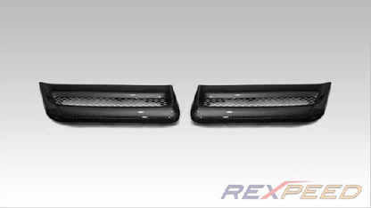 Rexpeed Twin Carbon Hood Vents (Evo X) - JD Customs U.S.A