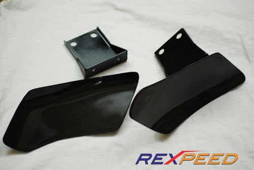 Rexpeed Carbon Fiber Brake Cooling Guides (Evo X) - JD Customs U.S.A