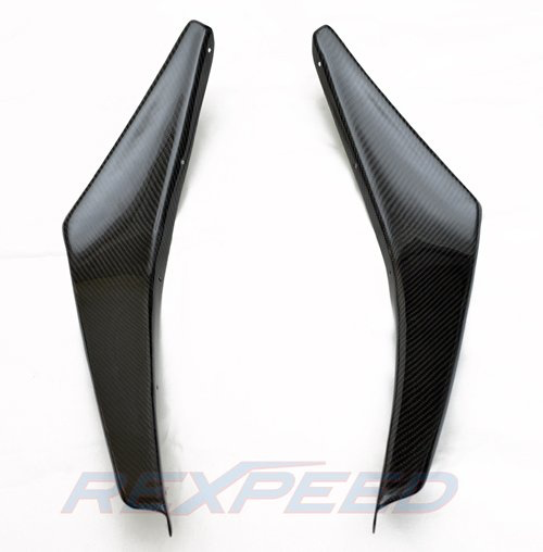 Rexpeed V-Style Carbon Fiber Canards (Evo 8) - JD Customs U.S.A