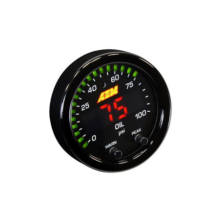 AEM X-Series Oil/Fuel Pressure Gauge - JD Customs U.S.A