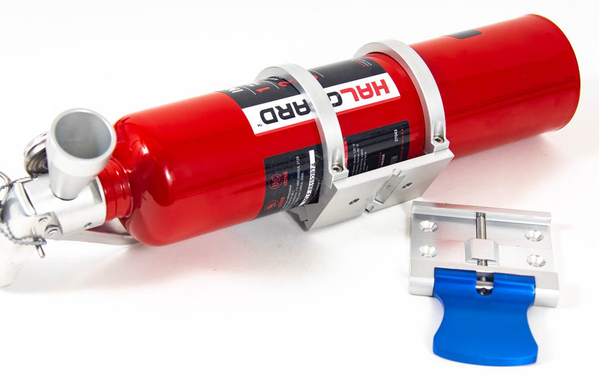 Extintor de incendios Course Motorsports Cam-Lock de 3" de liberación rápida: para aplicaciones de alta vibración