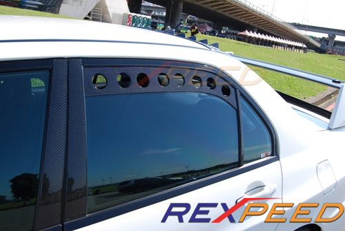Rexpeed CT9A Carbon Fiber Window Vents (Evo 7/8/9) - JD Customs U.S.A