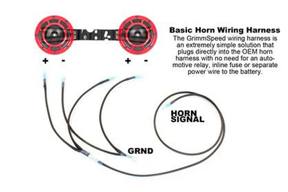 GrimmSpeed BroTie マウント ブラケット (Hella ホーン用) (02+ WRX/STi)