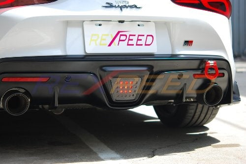 Rexpeed Carbon Fiber Reverse Light Badge (MK5 Supra)