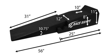 Race Ramps | 56" 2 Piece Car Service Ramps | Set of 2 - JD Customs U.S.A