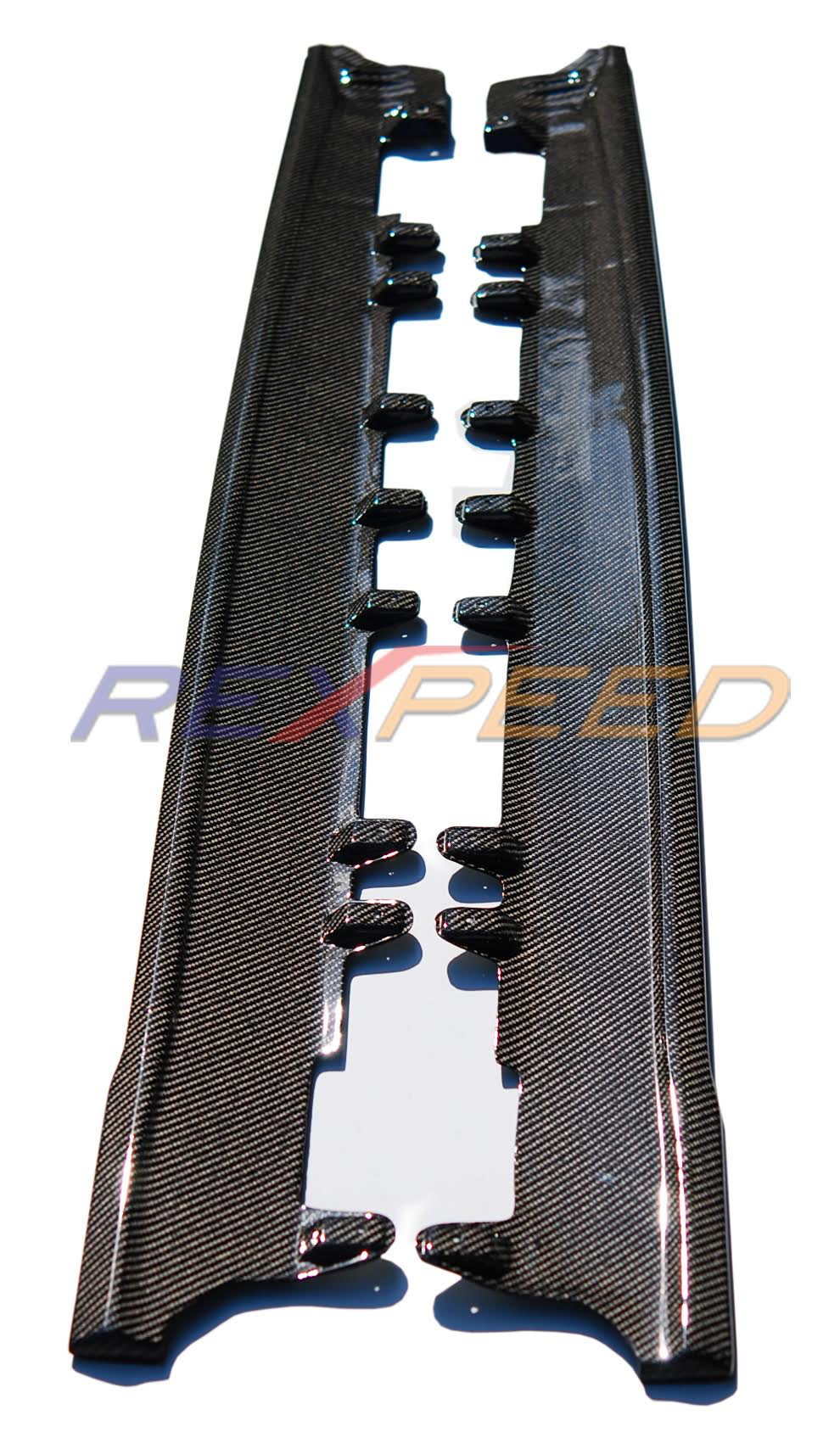 Rexpeed V2-Style CF Splitter + Side Skirts + Rear Bumper Side Spats (MK5 Supra) - JD Customs U.S.A
