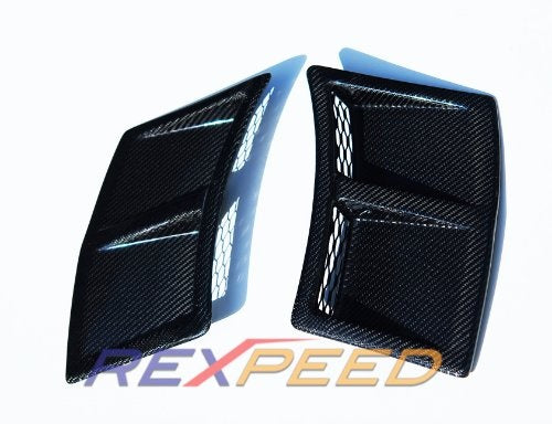 Rexpeed Dry Carbon Rear Bumper Ducts (15-20 WRX/STI)