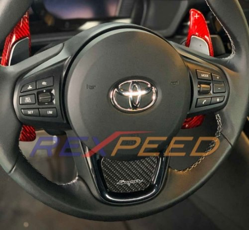 Rexpeed Carbon Steering Wheel Badge (MK5 Supra) - JD Customs U.S.A