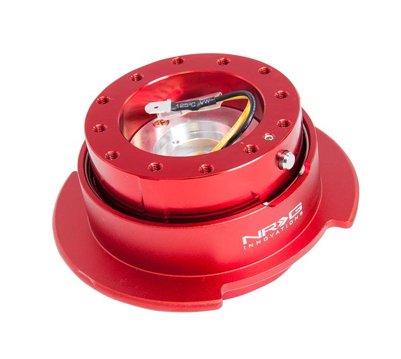 NRG Gen 2.5 Red Steering Wheel Quick Release Kit - JD Customs U.S.A