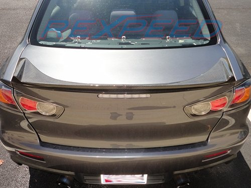 Rexpeed Type-C Carbon Fiber Trunk Spoiler (Evo X) - JD Customs U.S.A