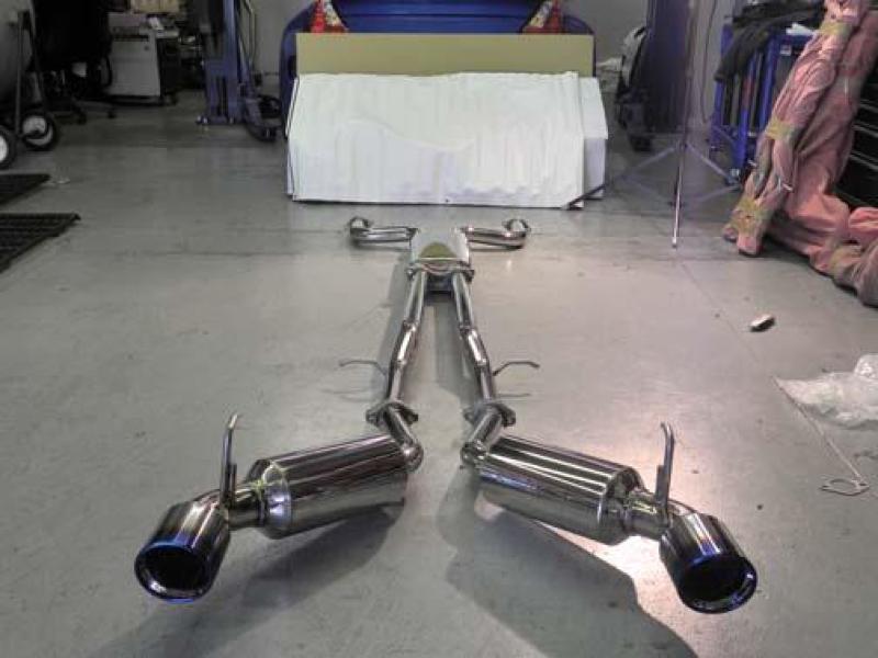 Injen Dual 60mm SS Cat - Back Exhaust w/ Built In Resonated X - Pipe (370Z) - Injen