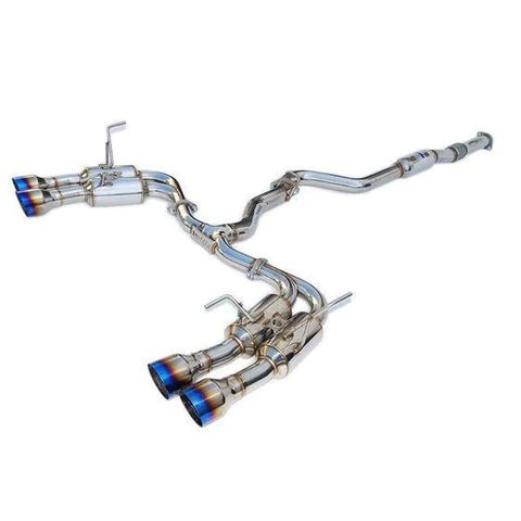 Invidia R400 Gemini Quad Tip Exhaust System (15 - 21 Subaru WRX/STI) - Invidia