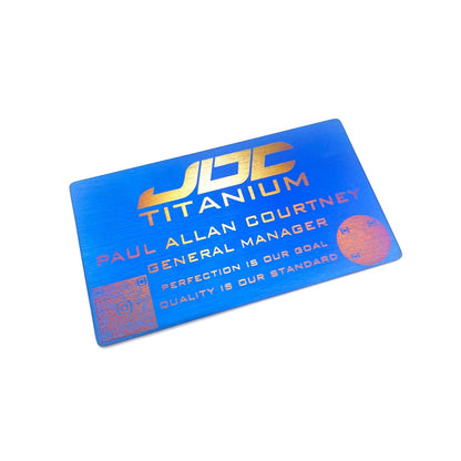 JDC Titanium Business Cards - JD Customs U.S.A