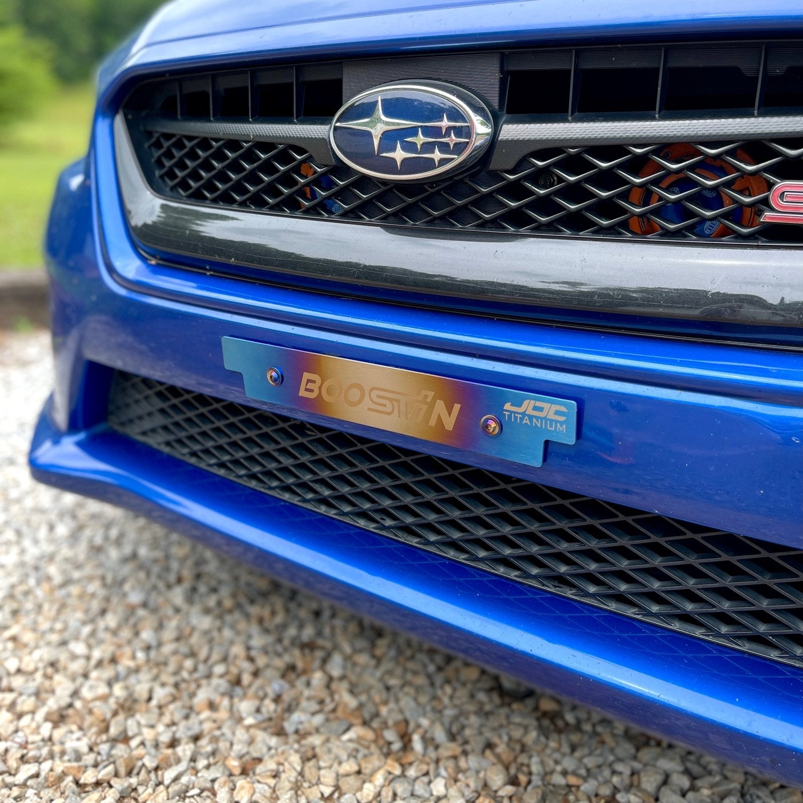 JDC Titanium Front License Plate Delete Kit (Subaru Applications/Universal) - JD Customs U.S.A