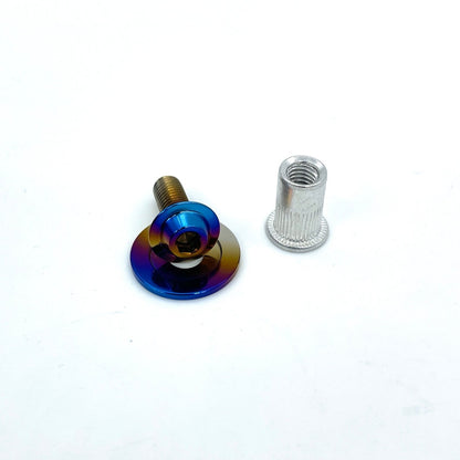 JDC Titanium Plastic Rivet Replacement Hardware (M5x.08) - JD Customs U.S.A