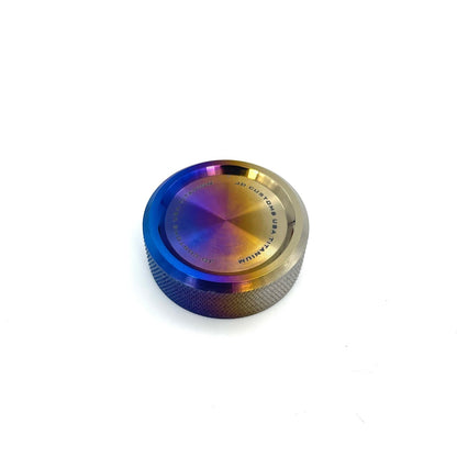 JDC Titanium Power Steering Reservoir Cap Cover (Evo 8/9) - JD Customs U.S.A