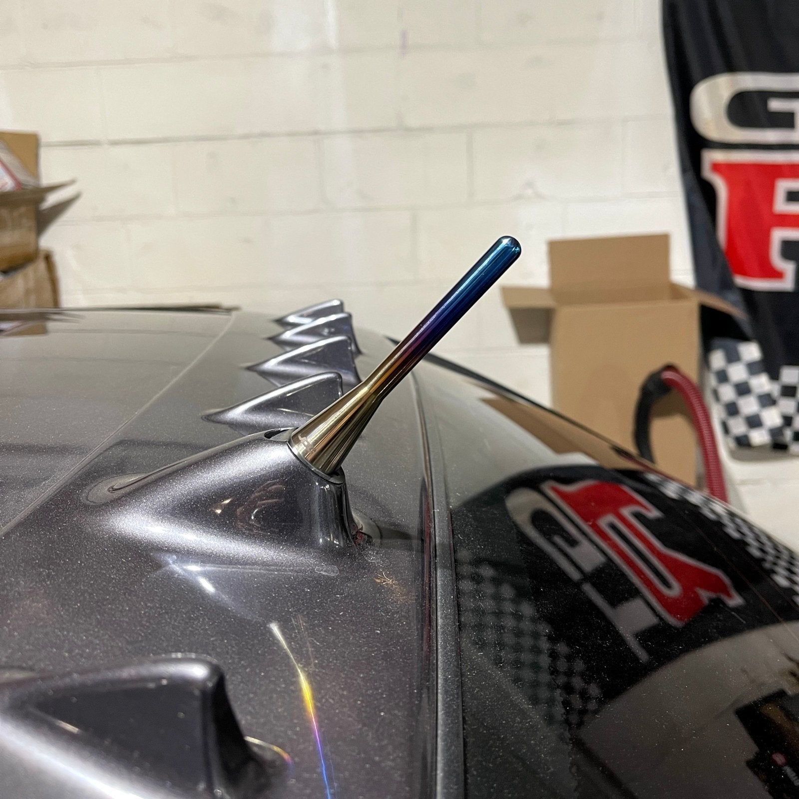 JDC Titanium Shorty Antenna (Evo 7/8/9) - JD Customs U.S.A