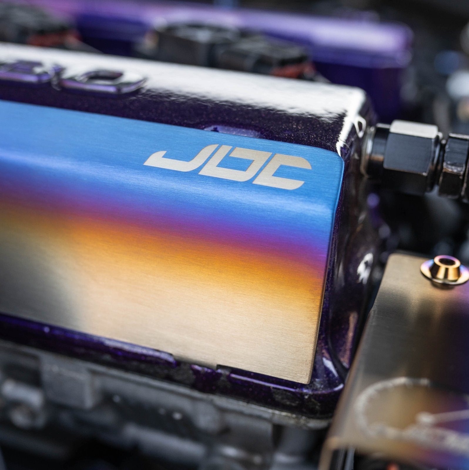 JDC Titanium Valve Cover Heat Shield (Evo 4 - 9) - JD Customs U.S.A