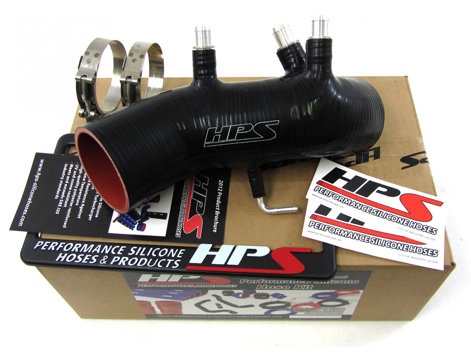 HPS Black Reinforced Silicone Post MAF Air Intake Hose Kit for Toyota 86-92 Supra 7MGTE Turbo