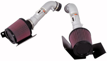 K&N Dual Silver Typhoon Short Ram Intake (Nissan 350z) - K&N Engineering