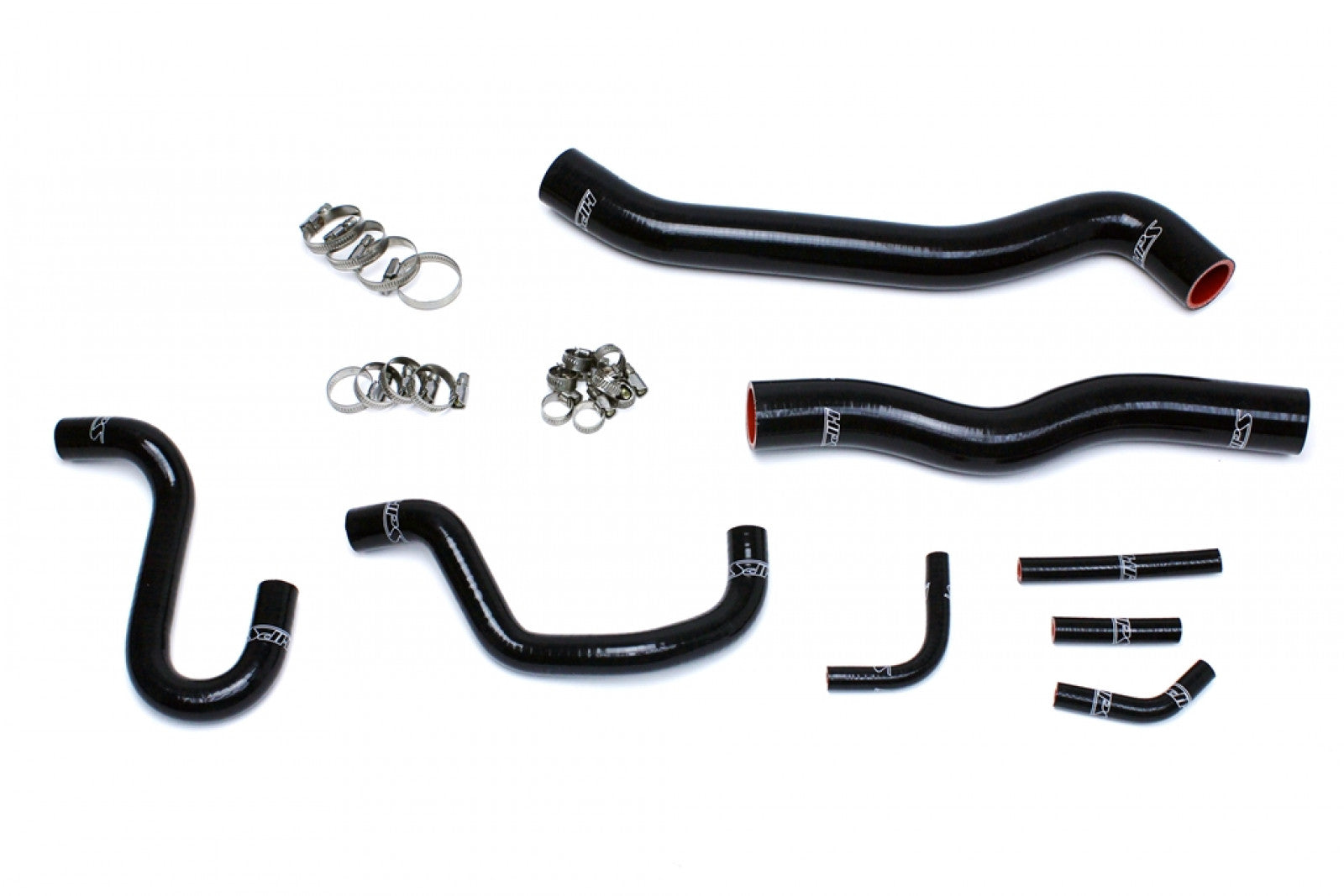 Kit de manguera de calentador de radiador de silicona negra reforzada HPS, refrigerante para Hyundai 12-16 Genesis Coupe 3.8L V6 con volante a la izquierda