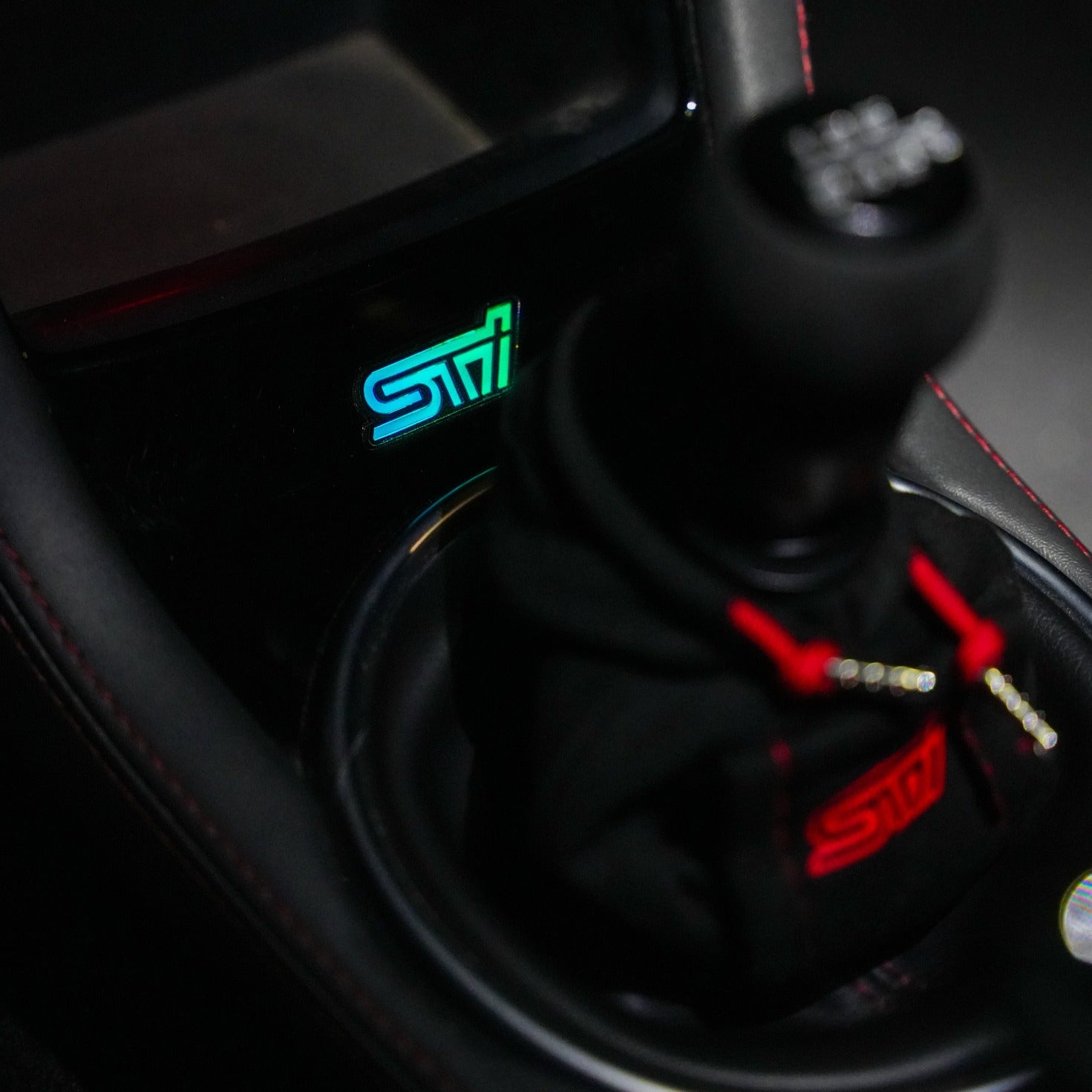 Lit Logos STI Shifter Trim Badge 2008 - 2021 STI - Lit Logos