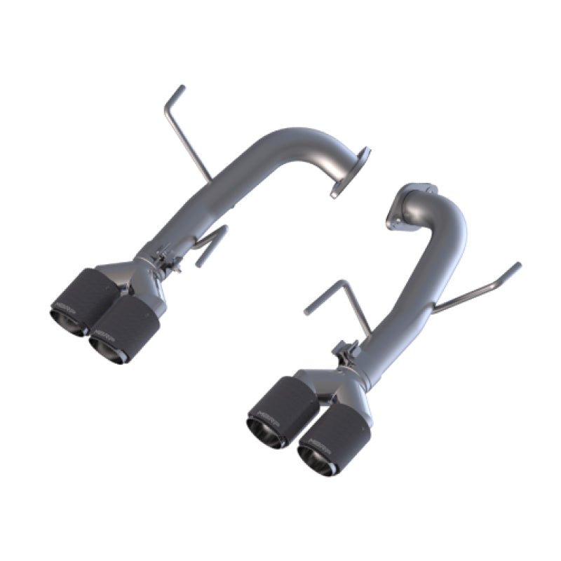 MBRP 2.5in Dual Split Rear Exit w/ 3.5in CF Tips (15 - 21 WRX 2.0L/STi 2.5L) - MBRP