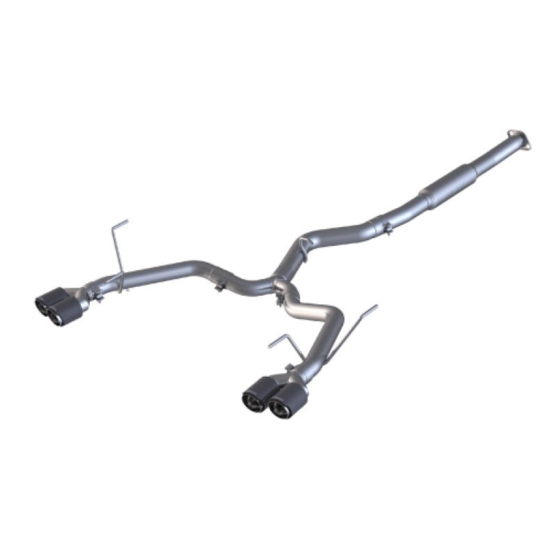 MBRP Race Version 3in Dual Split Rear Exit w/ 3.5in CF Tips - T304 (15 - 21 Subaru WRX 2.0L/STI 2.5L) - MBRP