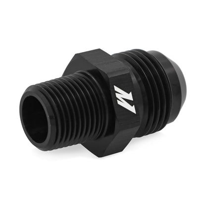 Mishimoto Aluminum - 8AN to 1/4 NPT Fitting - Black - Mishimoto