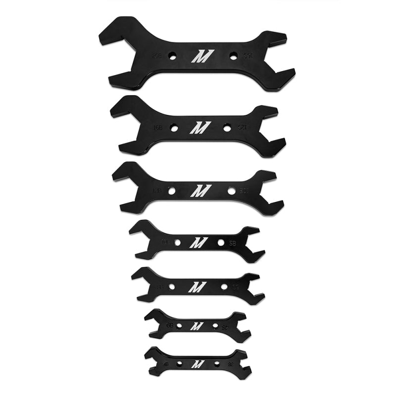 Mishimoto Wrench Set 7pc. - AN3 to - AN20 (Black Anodized) - Mishimoto