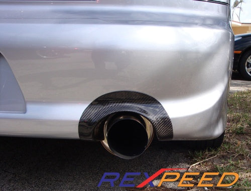 Rexpeed USDM Carbon Fiber Exhaust Shield (Evo 8/9) - JD Customs U.S.A