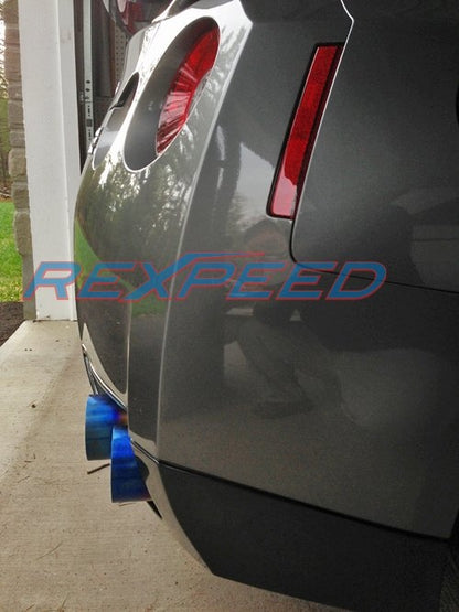 Rexpeed Titanium Blue Exhaust Tips (R35 GT-R) - JD Customs U.S.A